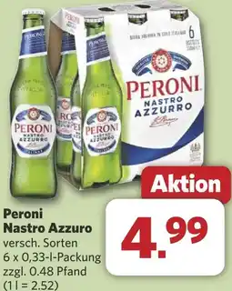 Combi Peroni Nastro Azzuro aanbieding