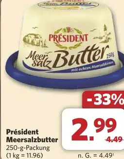 Combi Président Meersalzbutter aanbieding