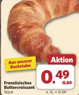 Combi Französisches Buttercroissant Stück aanbieding
