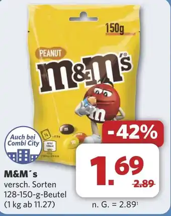 Combi M&M's aanbieding