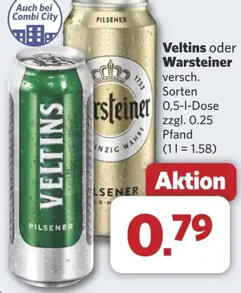 Combi Veltins oder Warsteiner aanbieding
