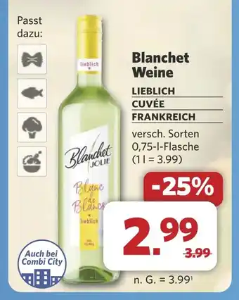 Combi Blanchet Weine aanbieding
