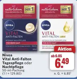 Combi Nivea Vital Anti-Falten Tagespflege oder Nachtpflege aanbieding