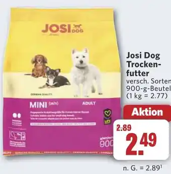 Combi Josi Dog Trocken- futter aanbieding