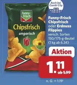 Combi Funny-Frisch Chipsfrisch oder Erdnuss Flippies aanbieding