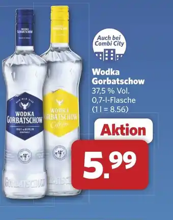 Combi Wodka Gorbatschow aanbieding
