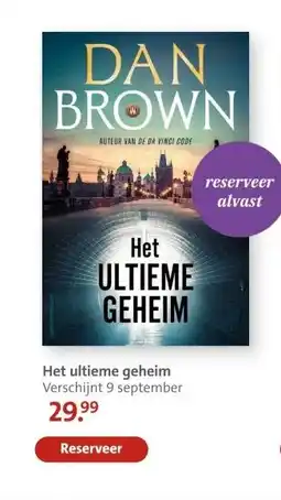 Bruna Het ultieme geheim Verschijnt 9 september aanbieding