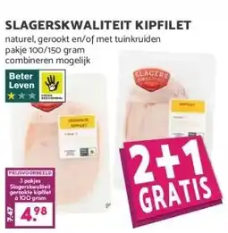 Boon`s Markt SLAGERSKWALITEIT KIPFILET naturel, gerookt en/of met tuinkruiden aanbieding