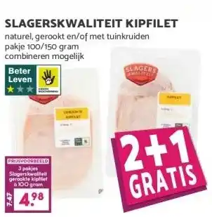 Boon`s Markt SLAGERSKWALITEIT KIPFILET naturel, gerookt en/of met tuinkruiden aanbieding