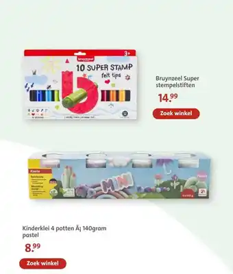 Bruna Kinderklei 4 potten Ã¡ 140gram aanbieding