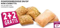 Boon`s Markt POMPOENBROODJE EN/OF MINI CIABATTA aanbieding