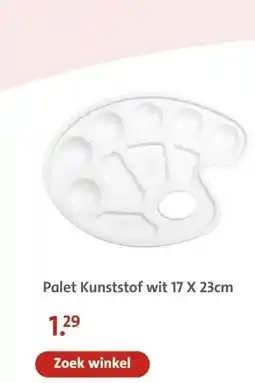 Bruna Palet Kunststof wit 17 X 23cm aanbieding