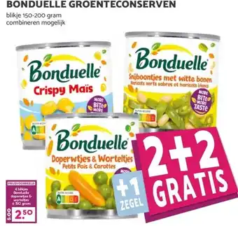 Boon`s Markt BONDUELLE GROENTECONSERVEN aanbieding