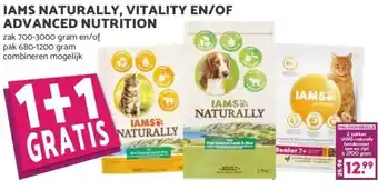 Boon`s Markt IAMS NATURALLY, VITALITY EN/OF ADVANCED NUTRITION aanbieding