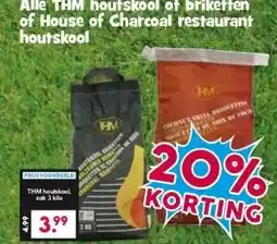 Boon`s Markt Alle THM houtskool of briketten of House of Charcoal restaurant houtskool aanbieding