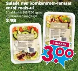 Boon`s Markt Salade met komkommer-tomaat en/of mais-ui aanbieding