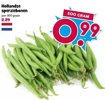 Boon`s Markt Hollandse sperziebonen aanbieding