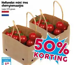 Boon`s Markt Hollandse mini tros cherrytomaatjes aanbieding