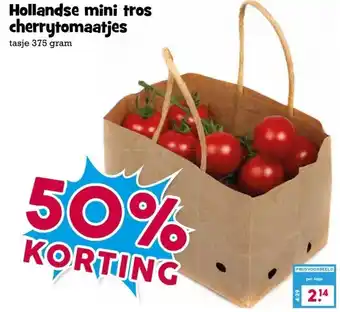 Boon`s Markt Hollandse mini tros cherrytomaatjes aanbieding