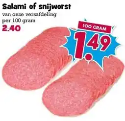 Boon`s Markt Salami of snijworst aanbieding
