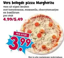 Boon`s Markt Vers belegde pizza Margherita aanbieding