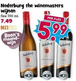 Boon`s Markt Nederburg the winemasters wijnen aanbieding