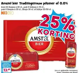 Boon`s Markt Amstel bier Traditiegetrouw pilsener of 0.0% aanbieding