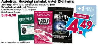 Boon`s Markt Autodrop. Heksehyl salmiak en/of Oldtimers aanbieding