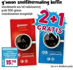 Boon`s Markt g'woon snelfiltermaling koffie aanbieding