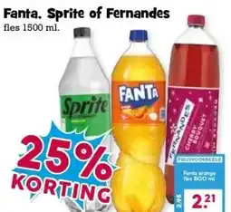 Boon`s Markt Fanta. Sprite of Fernandes aanbieding