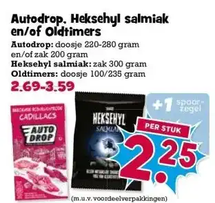 Boon`s Markt Autodrop. Heksehyl salmiak en/of Oldtimers aanbieding