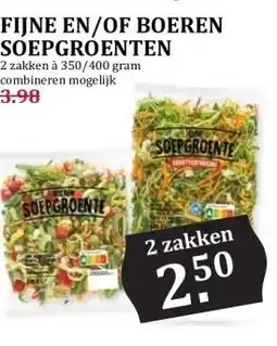 Boon`s Markt FIJNE EN/OF BOEREN SOEPGROENTEN aanbieding