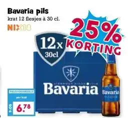 Boon`s Markt Bavaria pils krat 12 flesjes à 30 cl. aanbieding