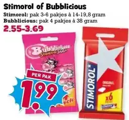 Boon`s Markt Stimorol of Bubblicious aanbieding
