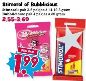 Boon`s Markt Stimorol of Bubblicious aanbieding
