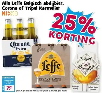 Boon`s Markt Alle Leffe Belgisch abdijbier, Corona of Tripel Karmeliet aanbieding