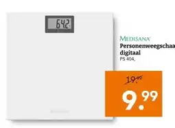 Blokker MEDISANA Personenweegschaal digitaal aanbieding