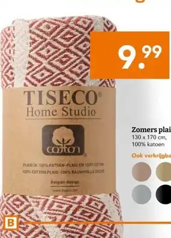 Blokker Zomers plaid aanbieding