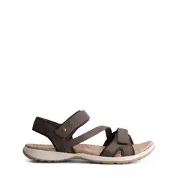 ANWB Travelin' Sollia Dames outdoorsandalen Donker Bruin aanbieding