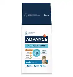 Zooplus 13 kg + 2 kg gratis! Advance droogvoer voor katten 15 kg aanbieding