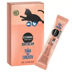 Zooplus 24x14g Cosma DUO Crème Tonijn en kip aanbieding