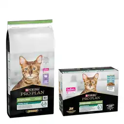 Zooplus 1,4 kg / 7 kg / 10 kg / 14 kg PURINA PRO PLAN + 10 x 85 g Sterilised Adult Maintenance gratis! aanbieding