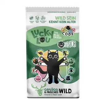 Zooplus voordeelverpakking: 2x1,7kg Lucky Lou Senior Gevogelte & Wild droogvoer voor katten aanbieding