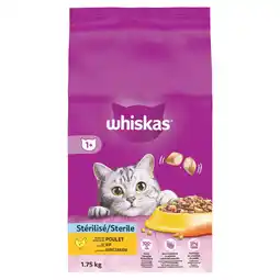 Zooplus Whiskas 1+ Sterile Kip - Voordeelpakket: 2 x 1,75 kg aanbieding