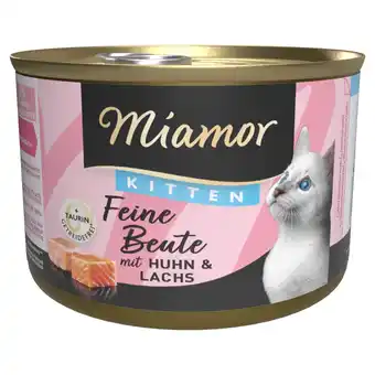 Zooplus Voordeelverpakking Miamor Fijne prooi 24 x 185 g - Kitten Kip & Zalm aanbieding