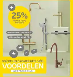 Praxis kranen en douchesets aanbieding