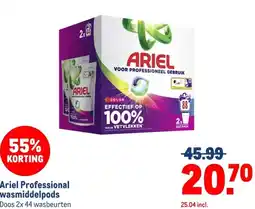 Makro Ariel Professional wasmiddelpods aanbieding