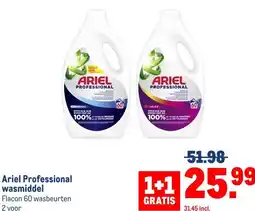 Makro Ariel Professional wasmiddel aanbieding