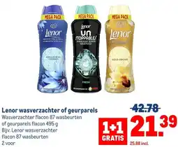 Makro Lenor wasverzachter of geurparels aanbieding