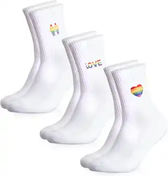 Amazon Occulto dames & heren LGBTQ Tennissocken pak van 3 (Modell: Pride) aanbieding